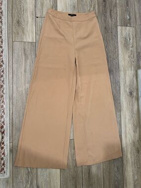 Forever 21 Wide-Leg High-Rise Pants in Camel/Tan